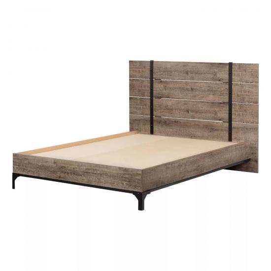 modern wood king bed